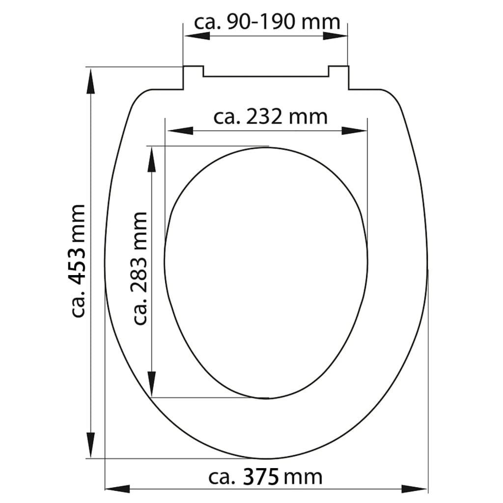 SCHÜTTE Duroplast Toilet Seat with Soft-Close OLD WOOD Printed