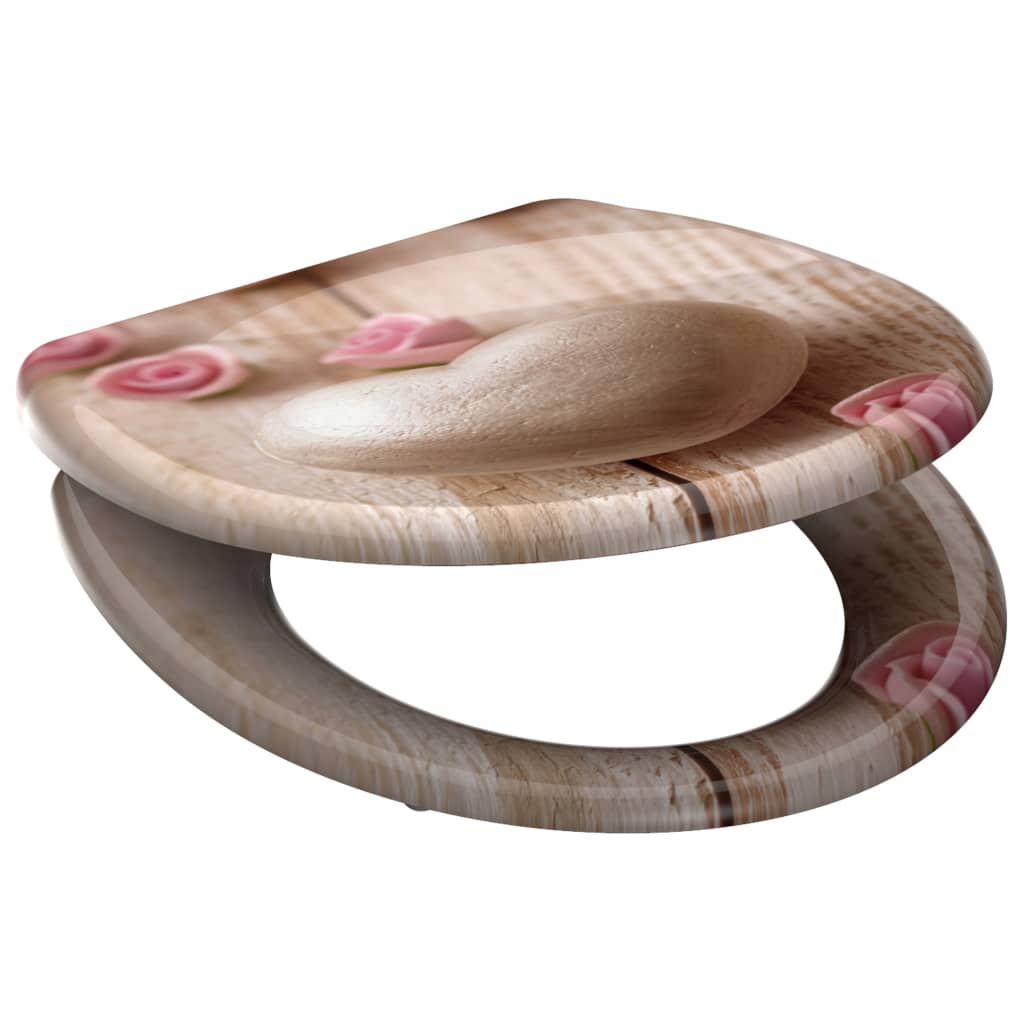 SCHÜTTE Duroplast Toilet Seat with Soft-Close ROMANTIC Printed