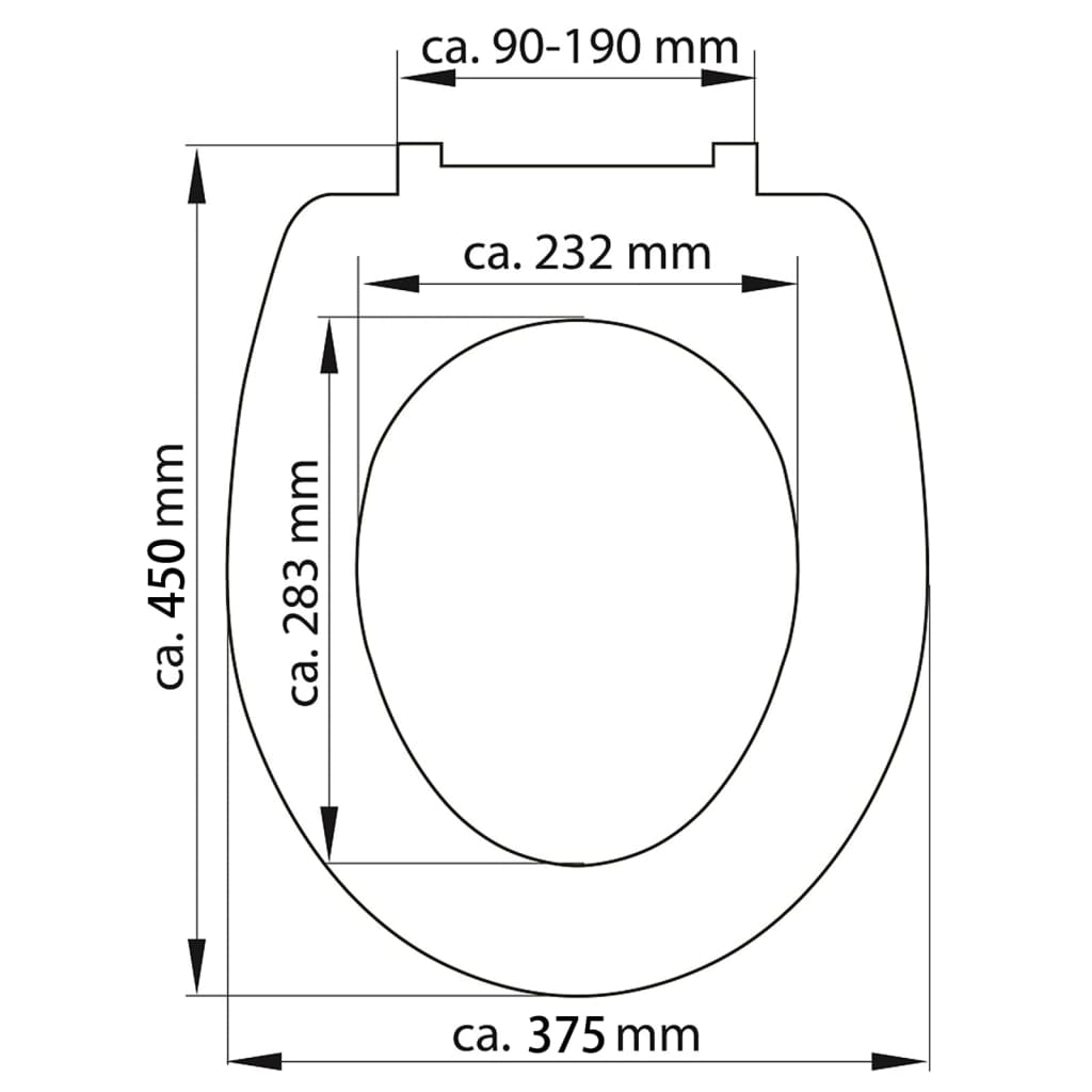 SCHÜTTE Duroplast Toilet Seat with Soft-Close WOOD HEART Printed