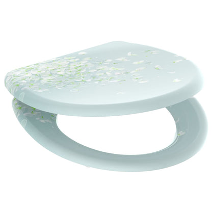 SCHÜTTE Toilet Seat with Soft-Close Quick Release FLOWER IN THE WIND