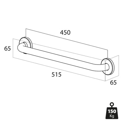 Tiger Safety Grab Bar Libra 45 cm Chrome 1330230346