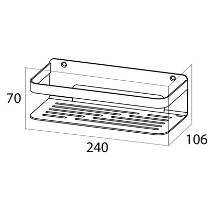 Tiger Bathroom Basket Caddy Silver 1400030946