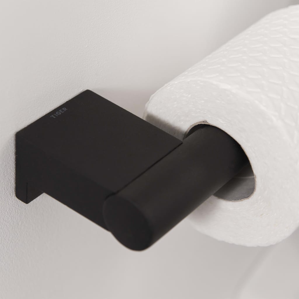 Tiger Toilet Roll Holder "Bold" Matt Black