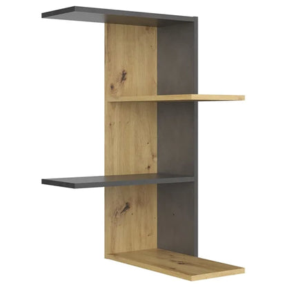 FMD Wall-mounted Corner Shelf Artisan Oak Matera