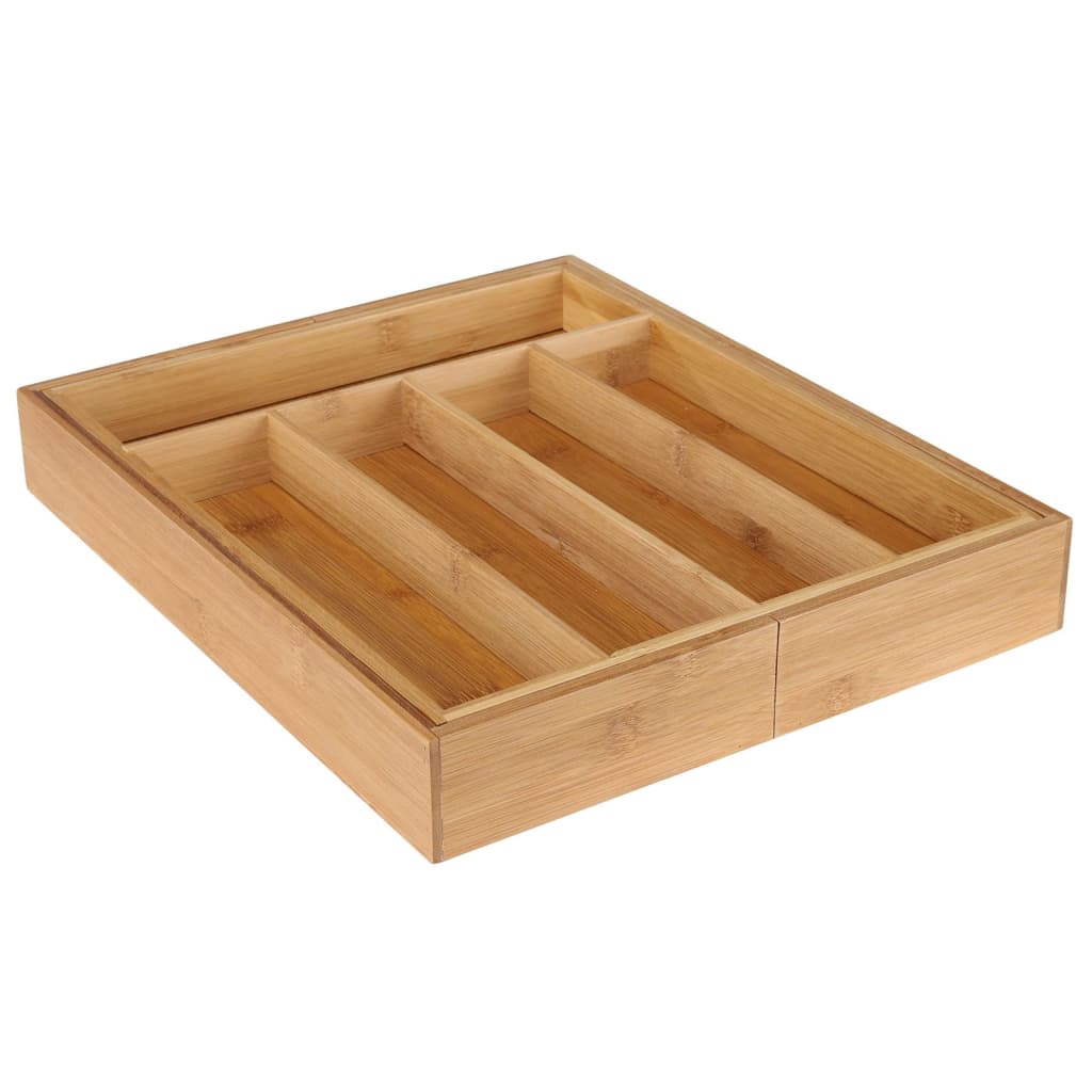 HI Bamboo Cutlery Tray Extendable