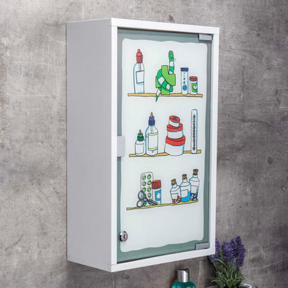 HI Medicine Cabinet 30x15x50 cm Stainless Steel