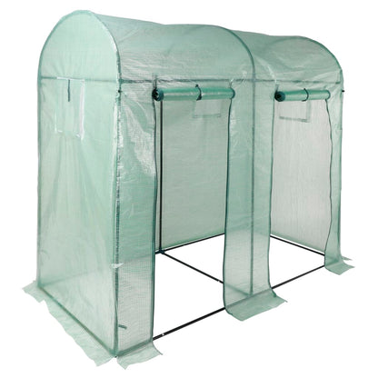 HI Greenhouse with 2 Doors Green