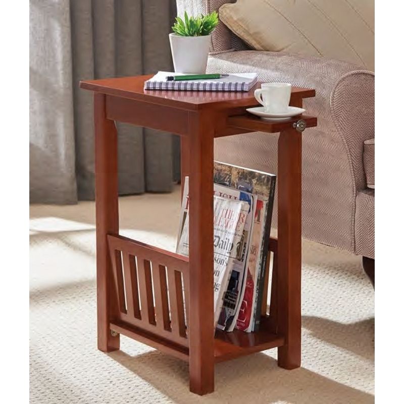 Kilburn 60cm Lounge Magazine Rack - Oak Colour