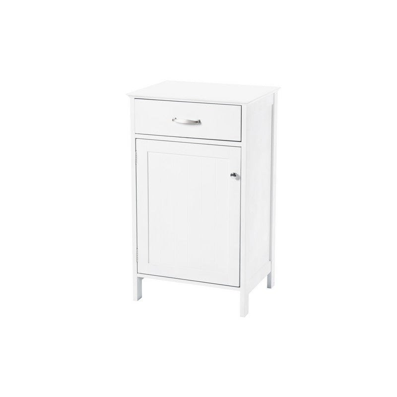 Versatile Cupboard White 1 Door 2 Shelves 1 Drawer