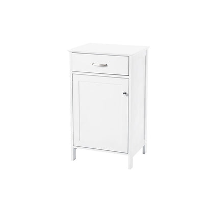 Versatile Cupboard White 1 Door 2 Shelves 1 Drawer