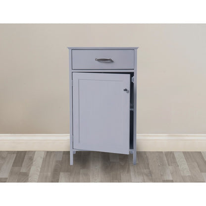 Versatile Cupboard Grey 1 Door 2 Shelves 1 Drawer