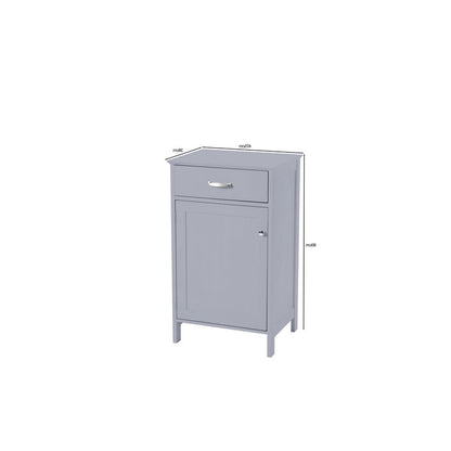 Versatile Cupboard Grey 1 Door 2 Shelves 1 Drawer