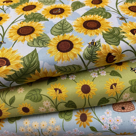 Sunflowers by Lewis and Irene ( bees and sunflower fabric)-0