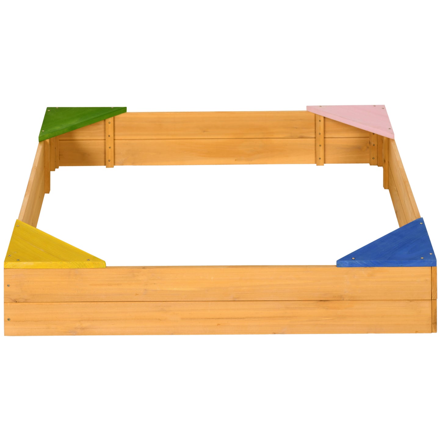 Outsunny Kids Wooden Sand Pit