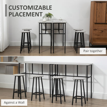 Homcom 6-Piece Bar Table Set