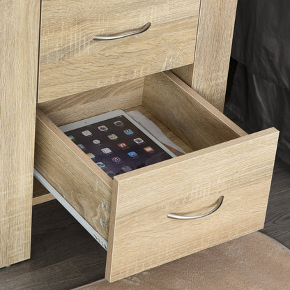 Homcom Bedside Table with 2 Drawers