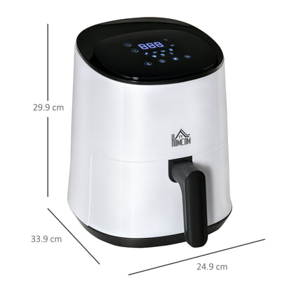 1300W 2.5L Air Fryer 7 Presets With Digital Display White & Black by Homcom