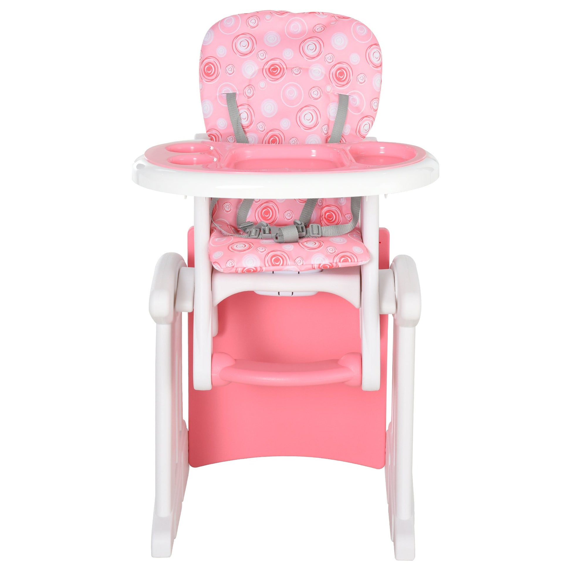 Homcom HDPE 3-in-1 Baby Booster High Chair Pink