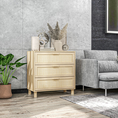 Homcom Rattan Bedroom Chest of Drawers