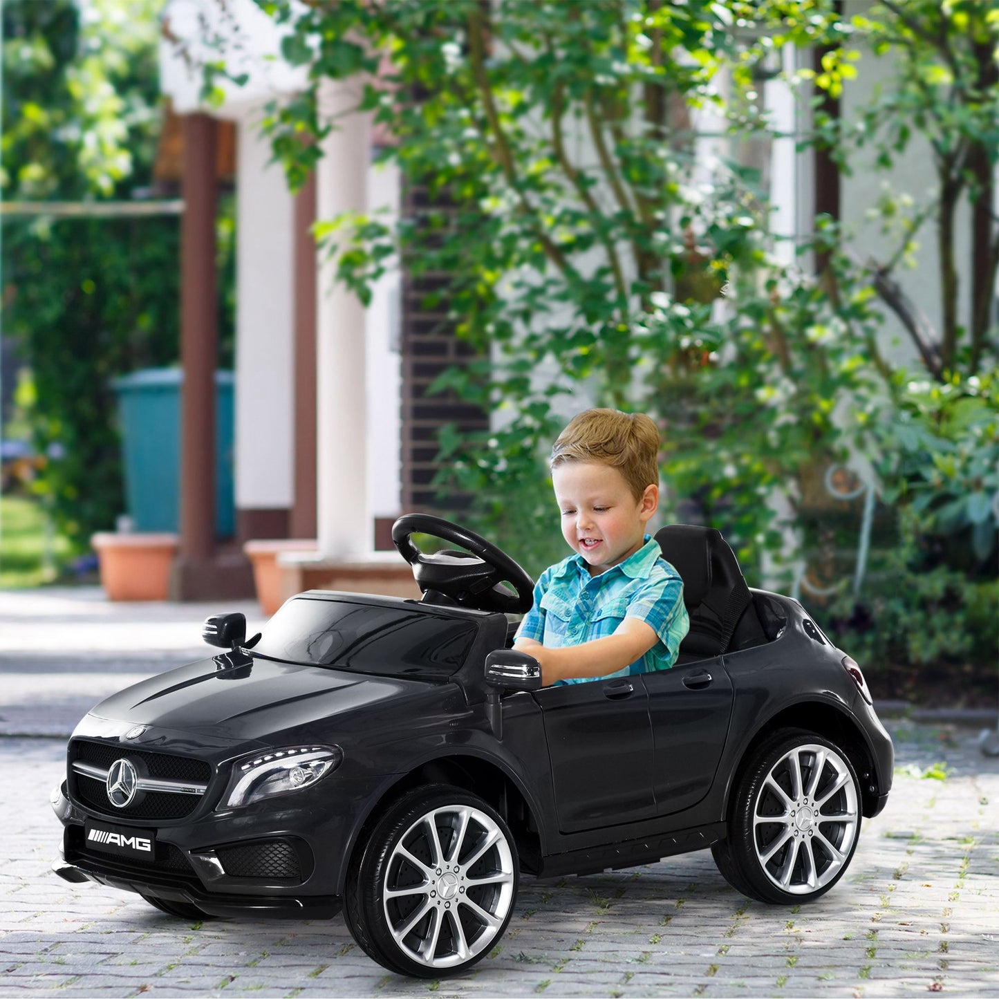 Homcom Kids Ride-On Car 6V Licensed Mercedes Benz-Black