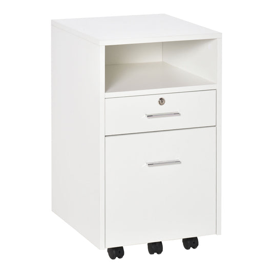 Vinsetto Mobile File Cabinet Home Filing Furniture w/ Lock