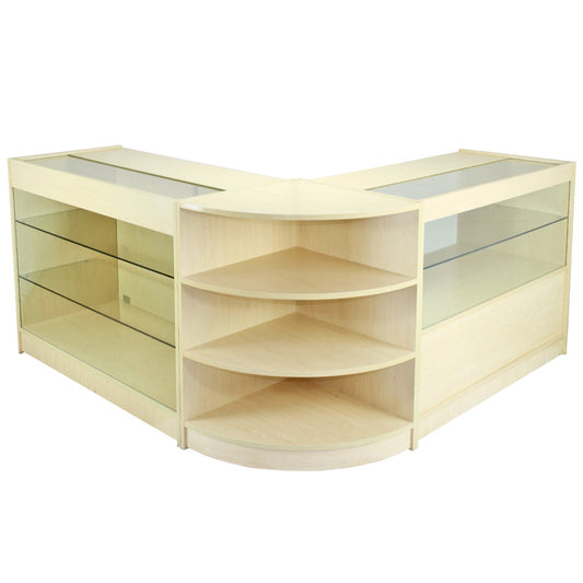 Jupiter Maple Shop Counter & Retail Display Set