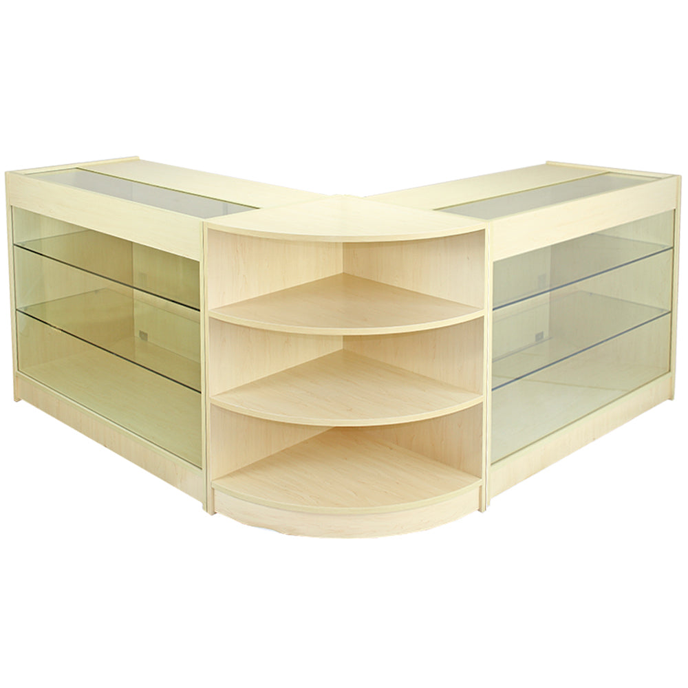 Pulsar Maple Shop Counter & Retail Display Set