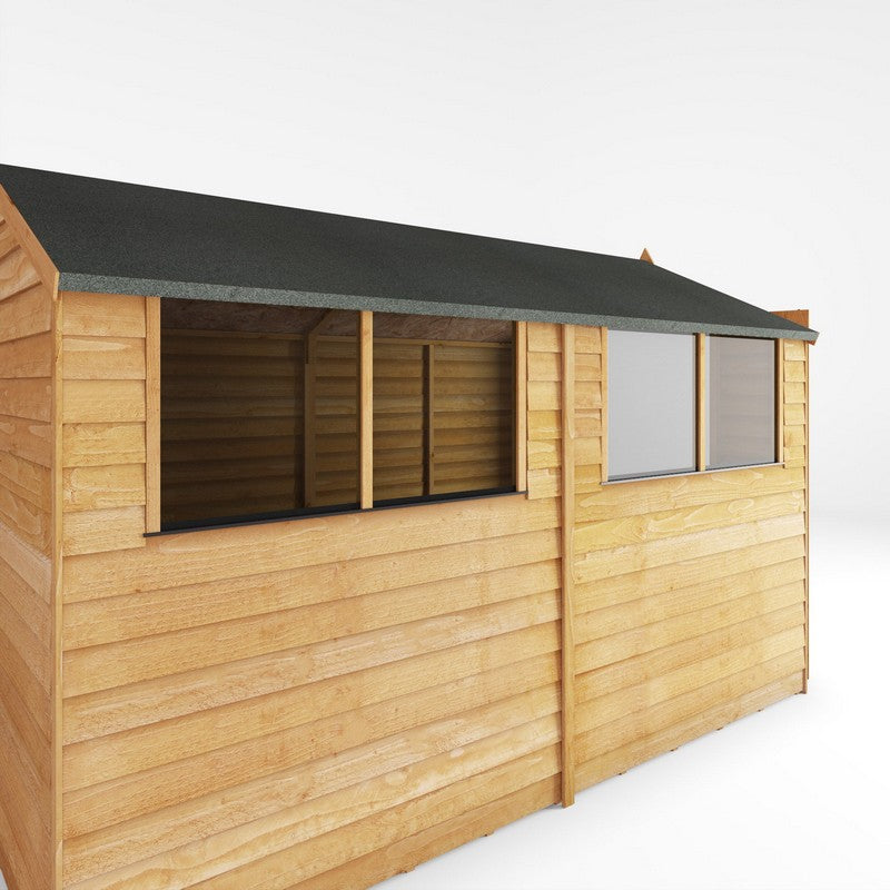 Mercia 6' 3" x 9' 10" Apex Shed - Budget Dip Treated Overlap