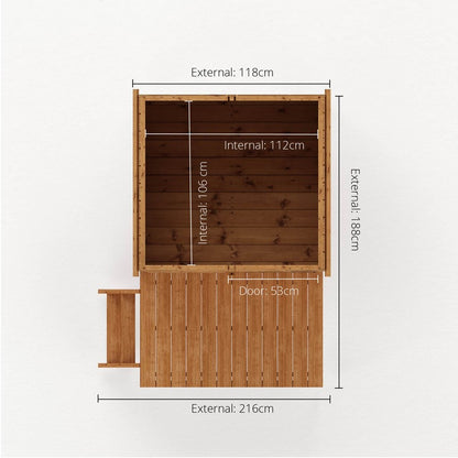 Mercia Snug 7' 1" x 6' 1" Apex Children's Playhouse - Premium Dip Treated Shiplap