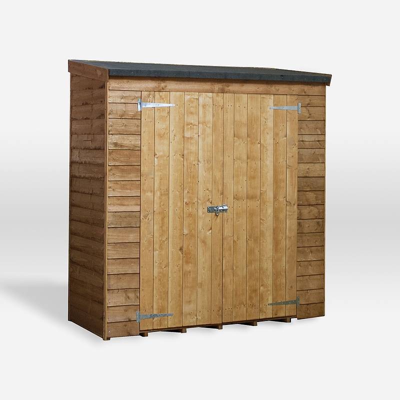 Mercia 5' 11" x 2' 9" Pent Shed - Budget Dip Treated Overlap