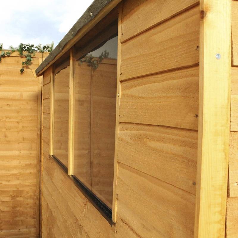 Mercia 4' 3" x 5' 10" Apex Shed - Budget Dip Treated Overlap