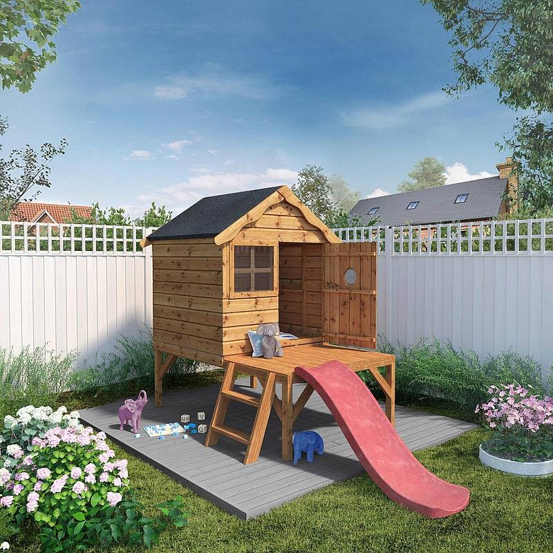 Mercia Snug 7' 1" x 9' 4" Apex Children's Playhouse - Premium Dip Treated Shiplap