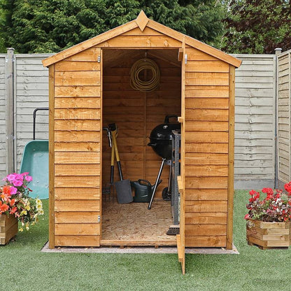 Mercia 5' 2" x 6' 11" Apex Shed - Budget Dip Treated Overlap