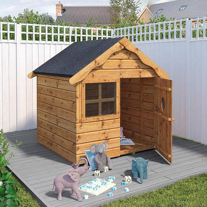 Mercia Snug 4' 7" x 4' Apex Children's Playhouse - Premium Dip Treated Shiplap