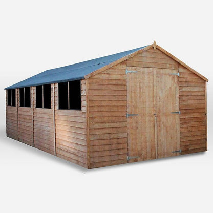 Mercia 10' 2" x 19' 9" Apex Shed - Budget Dip Treated Overlap