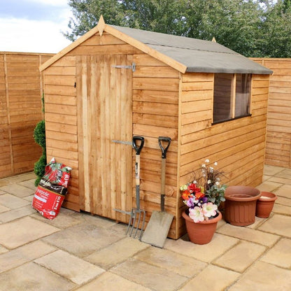 Mercia 6' 3" x 7' 10" Apex Shed - Budget Dip Treated Overlap