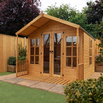 Mercia Wessex 8' 2 x 8' Apex Summerhouse - Premium Dip Treated Shiplap