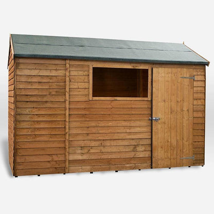 Mercia 9' 10" x 6' 3" Reverse Apex Shed - Budget Dip Treated Overlap