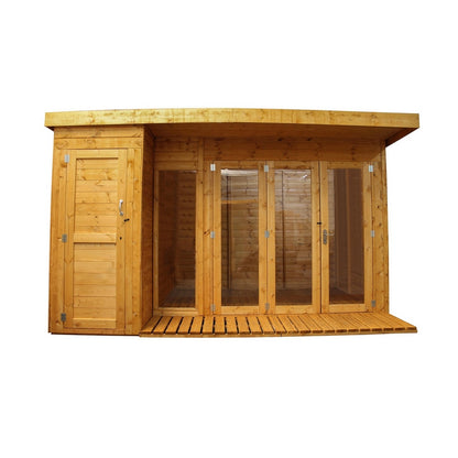 Mercia Pent 12' 6" x 8' 2" Pent Summerhouse - Premium Dip Treated Shiplap