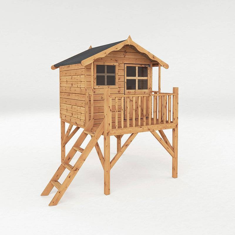 Mercia Poppy 6' 3" x 6' 5" Apex Children's Playhouse - Premium Dip Treated Shiplap