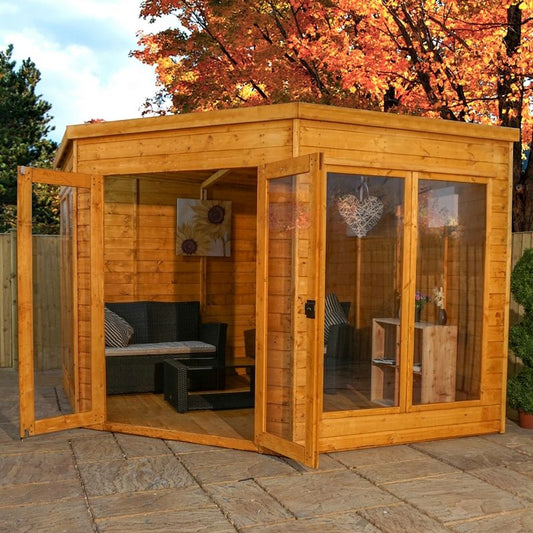 Mercia Premier 9' 6" x 9' 6" Pent Summerhouse - Premium Dip Treated Shiplap