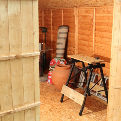 Mercia 8' 1" x 11' 8" Apex Shed - Budget Dip Treated Overlap