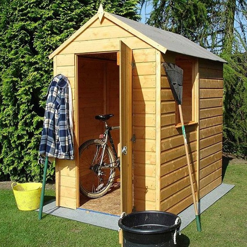 Shire Shetland 4' 5" x 6' 2" Apex Shed - Premium Pressure Treated Shiplap