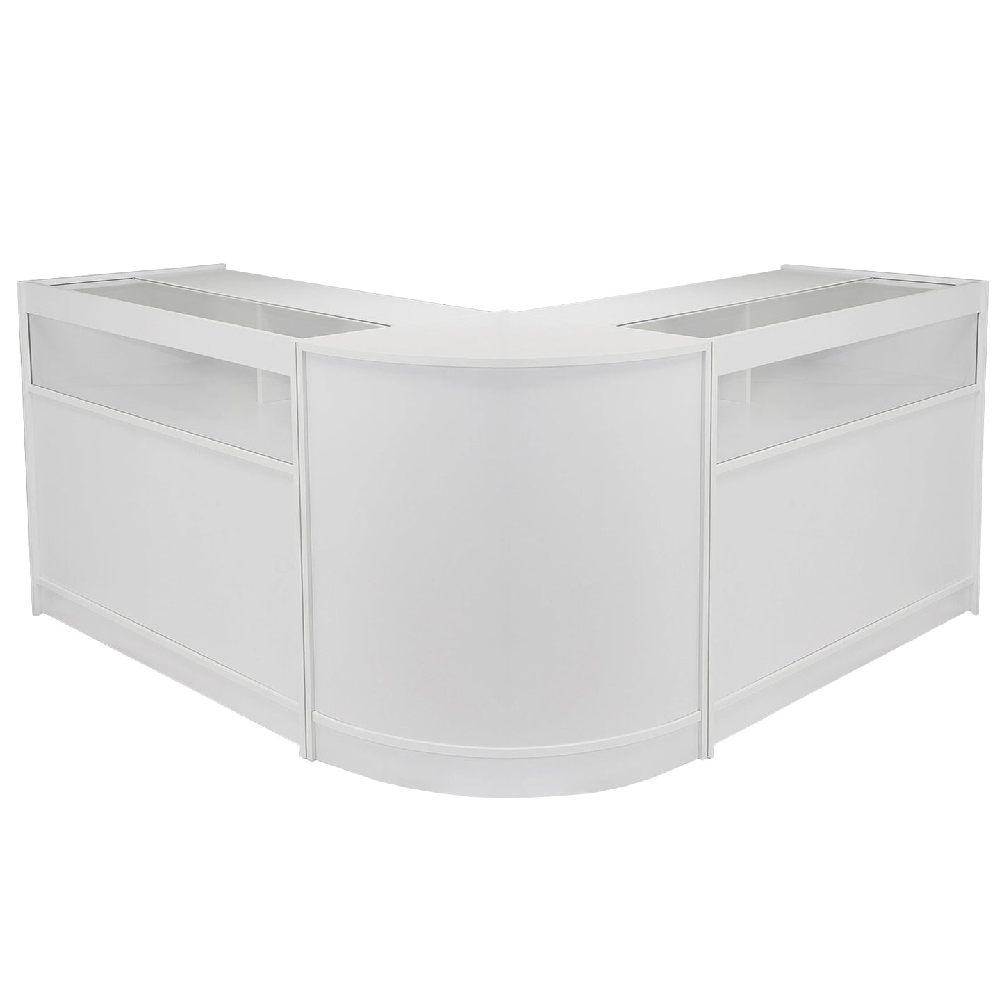 Fusion Brilliant White Shop Counter & Retail Display Set