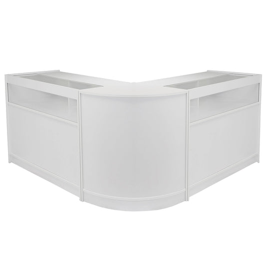 Fusion Brilliant White Shop Counter & Retail Display Set