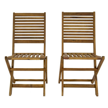 Acacia Wood Garden Chair by Wensum - 2 Seats