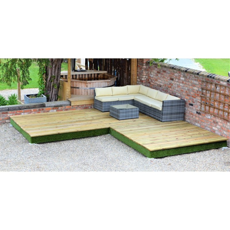 Swift Deck Premium Garden Decking Kit 4.75 x 4.7m - Corner