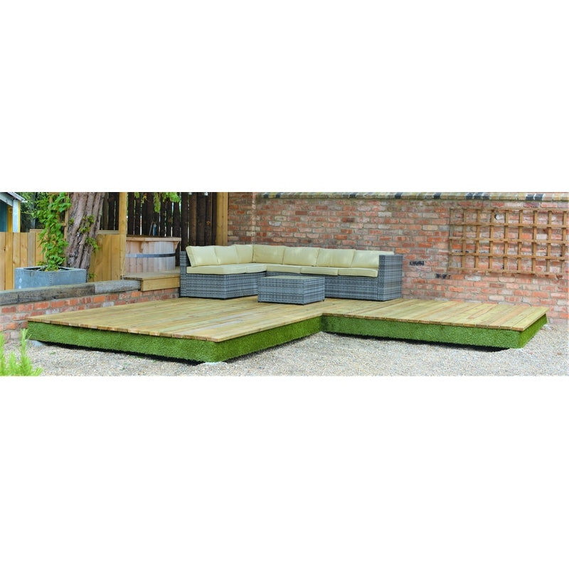 Swift Deck Premium Garden Decking Kit 4.75 x 4.7m - Corner