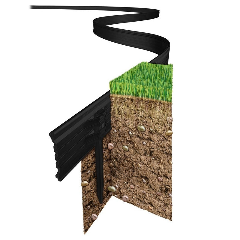 Swift Edge Garden Border Edging Kit 12m - Black