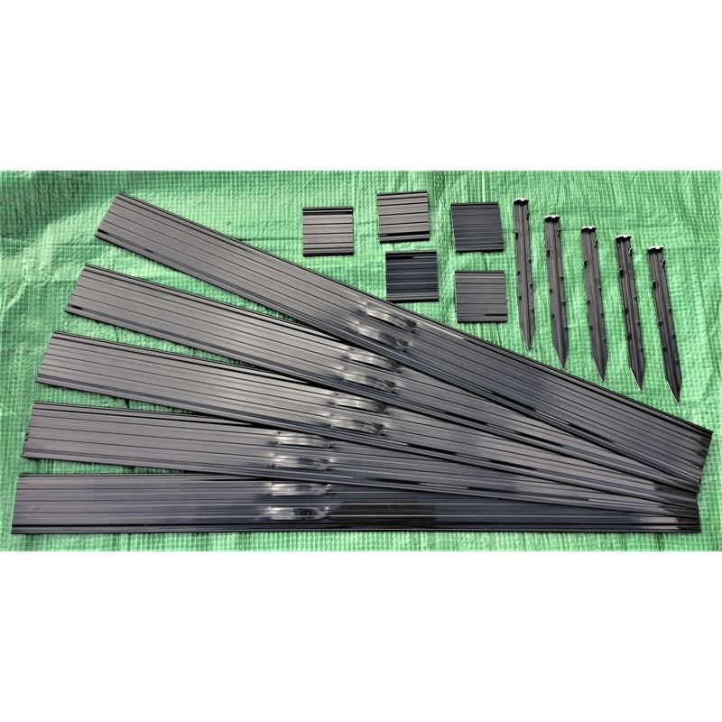 Swift Edge Garden Border Edging Kit 12m - Black